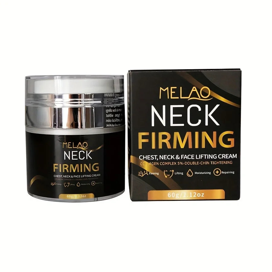 Revitalize & Firm: MELAO Neck Firming Cream with Retinol, Collagen Peptides & Hyaluronic Acid – Day & Night Hydrating Face Moisturizer